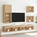 Pikkukuva 3 / 11: vidaXL TV-kaappi LED-valoilla Sonoma-tammi 40,5x30x102 cm