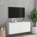 Miniatyrbillede 2 af 11: vidaXL væghængt tv-bord 100x30x41 cm hvid