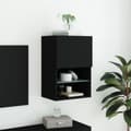 Miniatyrbilde 4 av 11: vidaXL TV-benker med LED-lys 2 stk svart 40,5x30x60 cm