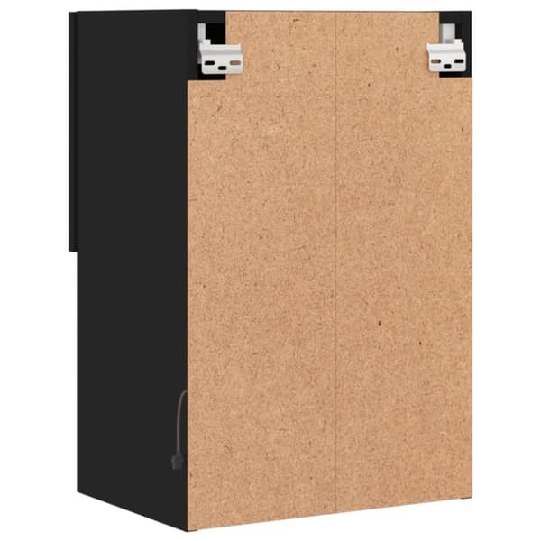 vidaXL TV-benker med LED-lys 2 stk svart 40,5x30x60 cm