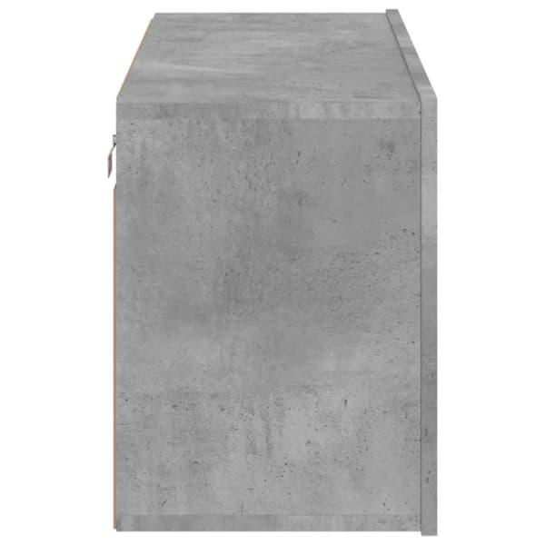 vidaXL Väggmonterad tv-bänk betonggrå 80x30x41 cm