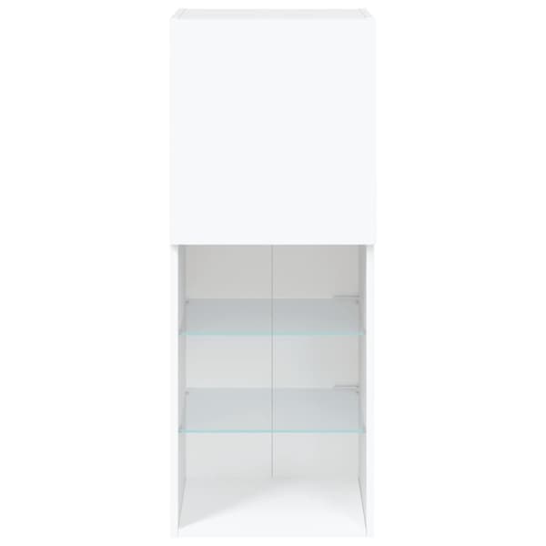 vidaXL TV-benk med LED-lys hvis 40,5x30x102 cm
