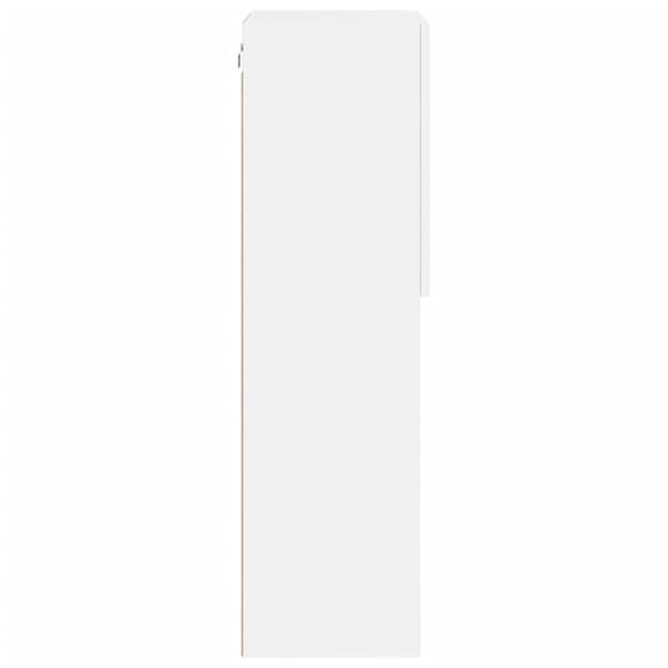 vidaXL TV-kaappi LED-valoilla valkoinen 40,5x30x102 cm