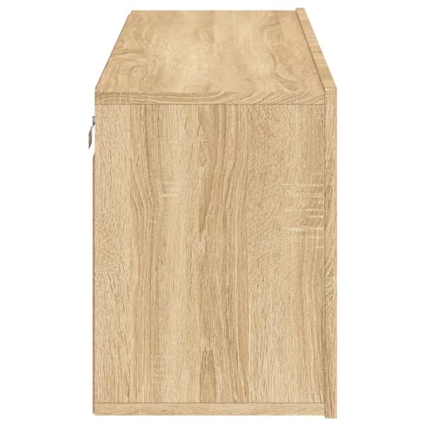 vidaXL væghængt tv-bord 100x30x41 cm sonoma-eg
