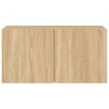 Miniatyrbilde 5 av 11: vidaXL Veggmontert TV-benk sonoma eik 80x30x41 cm