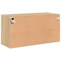 Miniatyrbilde 7 av 11: vidaXL Veggmontert TV-benk sonoma eik 80x30x41 cm