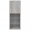 Pikkukuva 9 / 11: vidaXL TV-kaappi LED-valoilla harmaa Sonoma 40,5x30x102 cm