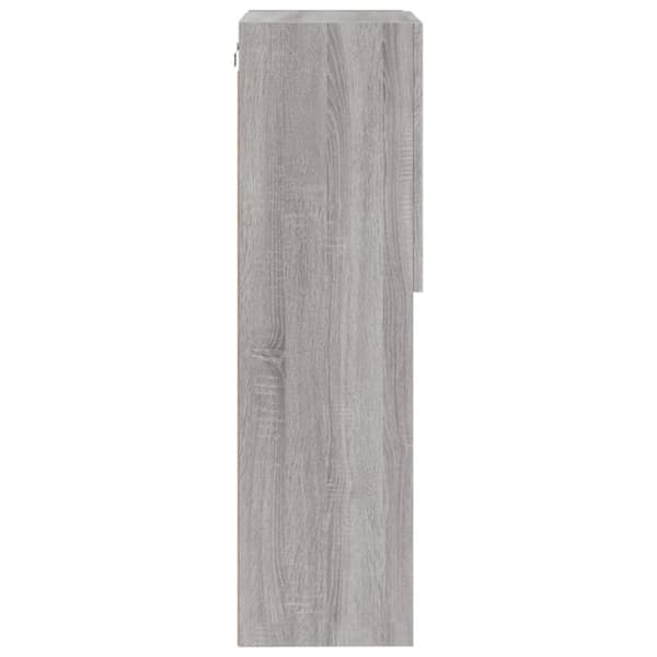 vidaXL TV-kaappi LED-valoilla harmaa Sonoma 40,5x30x102 cm