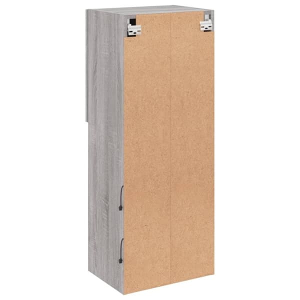 vidaXL TV-kaappi LED-valoilla harmaa Sonoma 40,5x30x102 cm