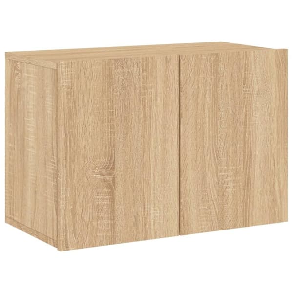 vidaXL Veggmontert TV-benk sonoma eik 60x30x41 cm