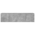 Miniatyrbilde 6 av 11: vidaXL Veggmonterte TV-benker 2 stk betonggrå 80x30x41 cm