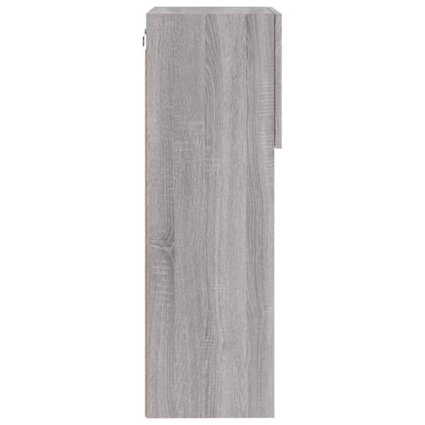 vidaXL tv-bord med LED-lys 40,5x30x90 cm grå sonoma-eg
