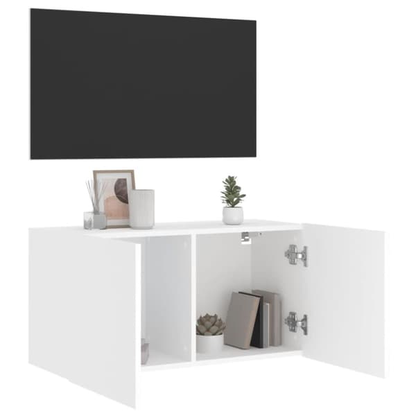 vidaXL væghængt tv-bord 80x30x41 cm hvid