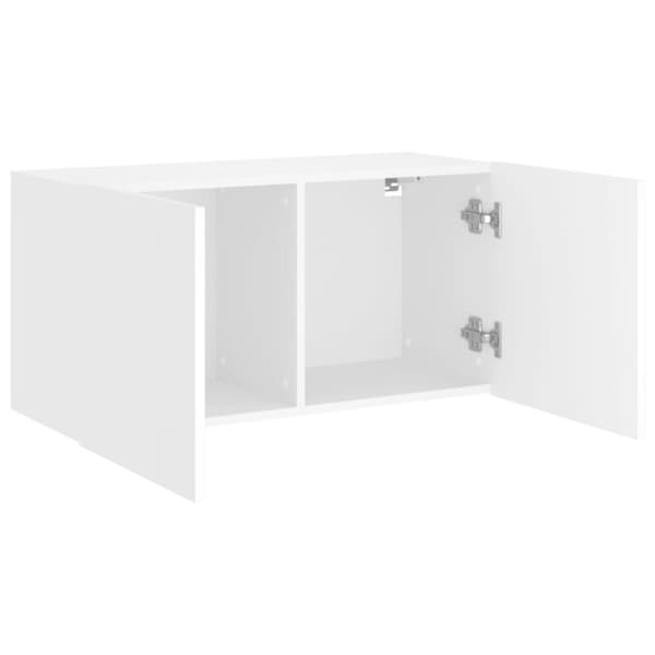 vidaXL væghængt tv-bord 80x30x41 cm hvid
