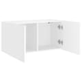 Miniatyrbilde 4 av 11: vidaXL Vegghengt TV-benk hvit 80x30x41 cm