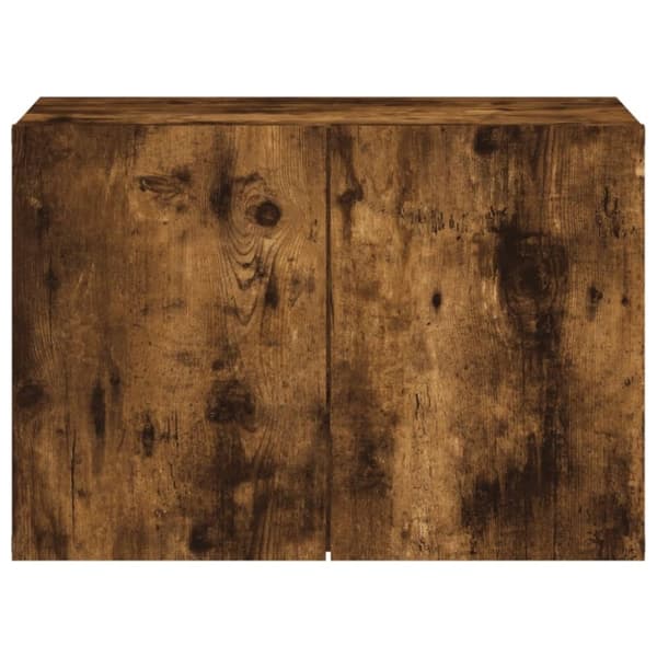 vidaXL væghængt tv-bord 60x30x41 cm røget egetræsfarve