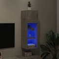 Miniatyrbilde 5 av 11: vidaXL TV-benk med LED-lys betonggrå 30,5x30x90 cm