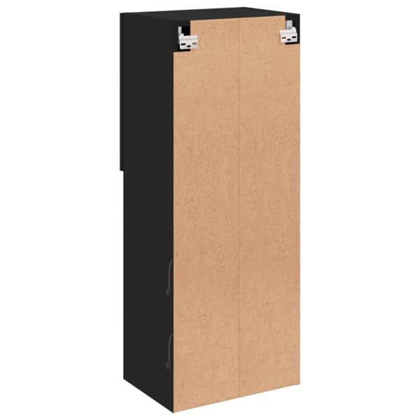 vidaXL TV-benk med LED-lys svart 40,5x30x102 cm