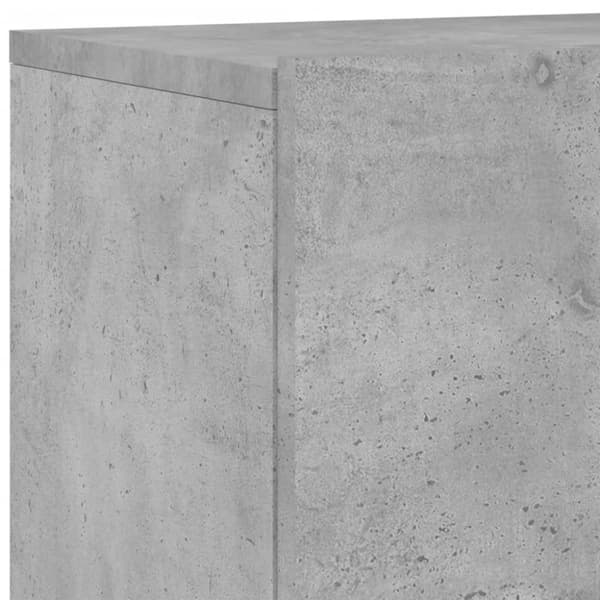 vidaXL Vegghengt TV-benk betonggrå 60x30x41 cm