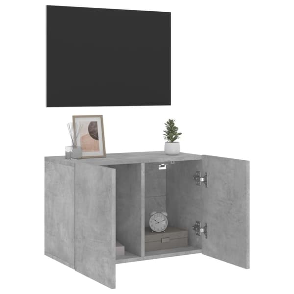 vidaXL TV-kaappi seinäkiinnitettävä betoninharmaa 60x30x41 cm