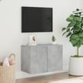 Pikkukuva 1 / 6: vidaXL TV-kaappi seinäkiinnitettävä betoninharmaa 60x30x41 cm