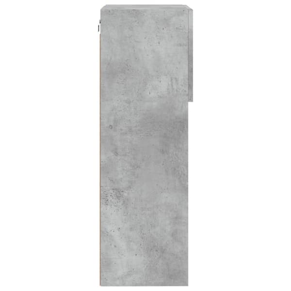 vidaXL TV-benk med LED-lys betonggrå 40,5x30x90 cm