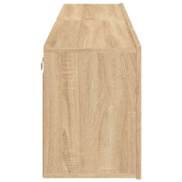 vidaXL Veggmonterte TV-benker 2 stk sonoma eik 80x30x41 cm