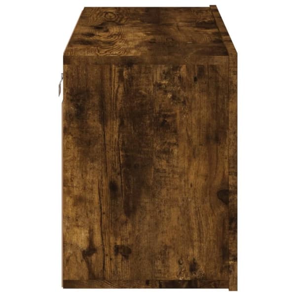 vidaXL TV-kaappi seinäkiinnitettävä savutammi 80x30x41 cm