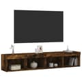 Pikkukuva 5 / 11: vidaXL TV-tasot LED-valoilla 2 kpl savutammi 80x30x30 cm