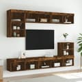 Pikkukuva 2 / 11: vidaXL TV-tasot LED-valoilla 2 kpl savutammi 80x30x30 cm