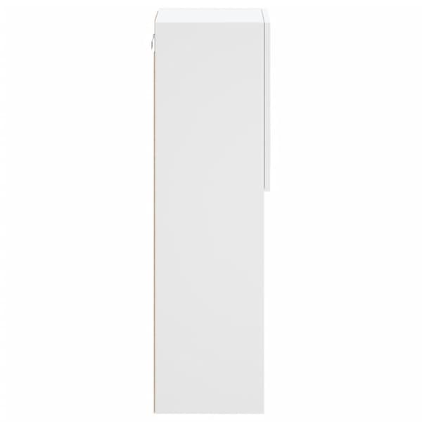 vidaXL TV-benk med LED-lys hvit 30,5x30x102 cm