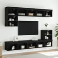 Pikkukuva 3 / 11: vidaXL TV-tasot LED-valoilla 2 kpl musta 80x30x30 cm