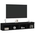 Pikkukuva 6 / 11: vidaXL TV-tasot LED-valoilla 2 kpl musta 80x30x30 cm