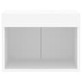 Miniatyrbilde 9 av 11: vidaXL Veggmontert nattbord med LED-lys 2 stk hvit