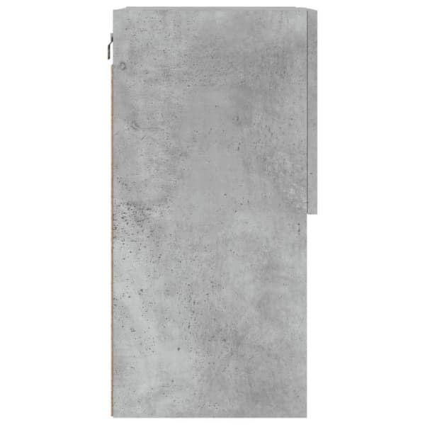 vidaXL TV-benk med LED-lys betonggrå 40,5x30x60 cm