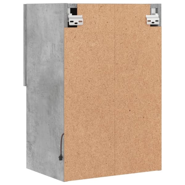 vidaXL TV-benk med LED-lys betonggrå 40,5x30x60 cm