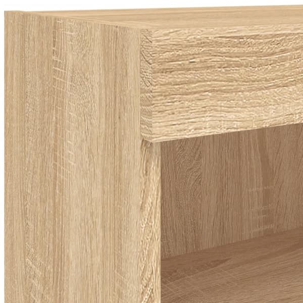 vidaXL tv-borde med LED-lys 2 stk. 60x30x30 cm sonoma-eg