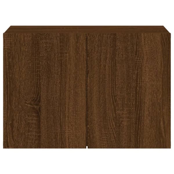 vidaXL Väggmonterad tv-bänk brun ek 60x30x41 cm