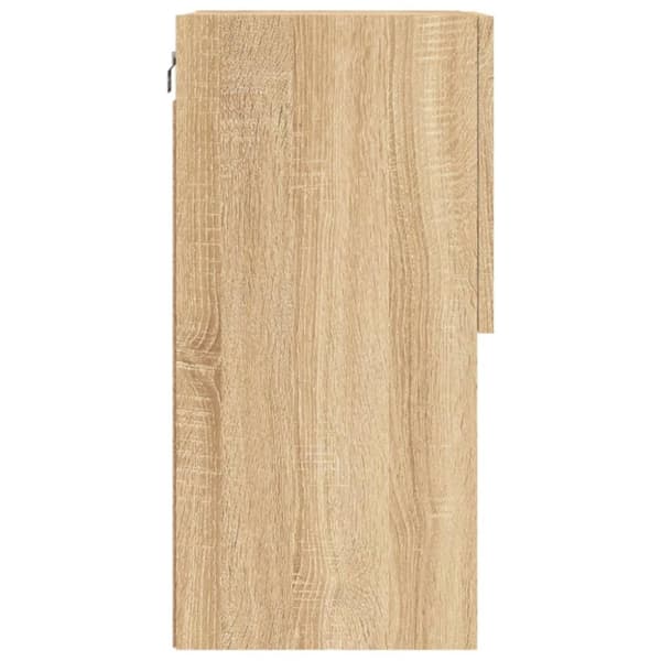 vidaXL tv-bord med LED-lys 40,5x30x60 cm sonoma-eg