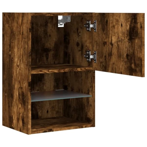 vidaXL TV-taso LED-valoilla savutammi 40,5x30x60 cm