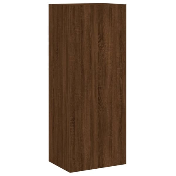 vidaXL Vegghengt TV-benk brun eik 40,5x30x102 cm konstruert tre