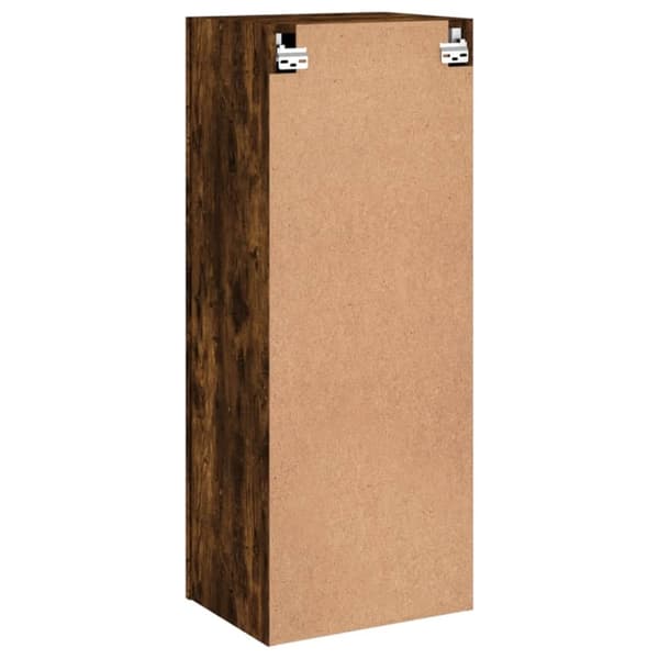 vidaXL Vegghengt TV-benk røkt eik 40,5x30x102 cm konstruert tre
