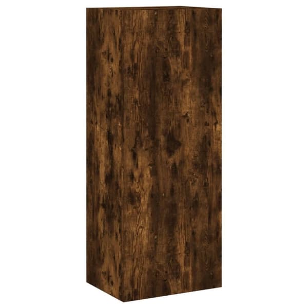 vidaXL Väggmonterad tv-bänk rökfärgad ek 40,5x30x102cm konstruerat trä