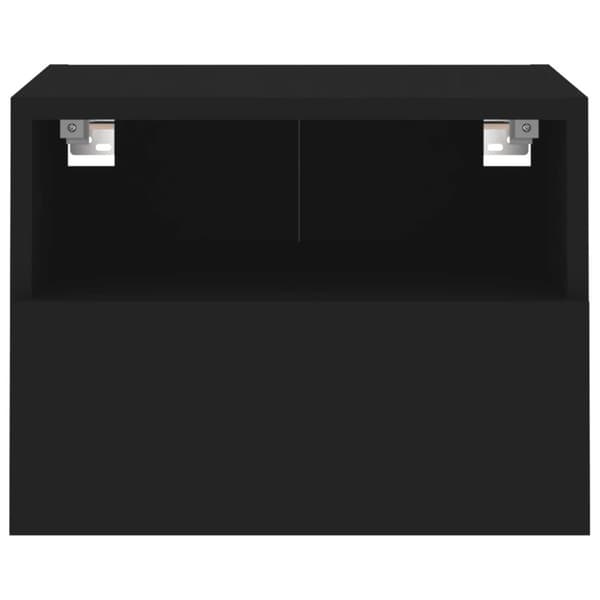 vidaXL Väggmonterad tv-skåp svart 40x30x30 cm konstruerat trä