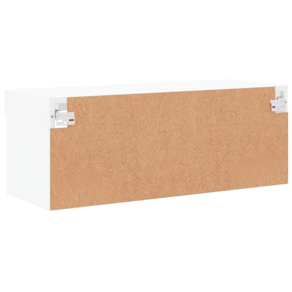vidaXL Tv-bänk med LED-belysning vit 80x30x30 cm