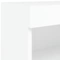 Miniatyrbild 11 av 11: vidaXL Tv-bänk med LED-belysning vit 80x30x30 cm
