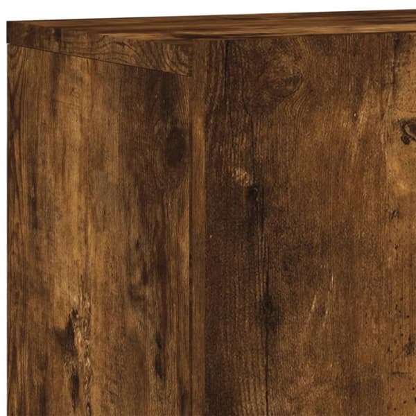 vidaXL Veggmonterte TV-benker 2 stk røkt eik 60x30x41 cm