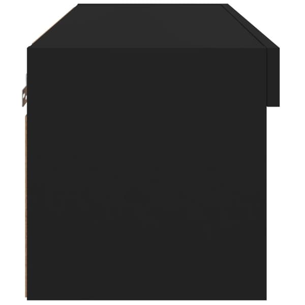vidaXL Tv-bänk med LED-belysning svart 60x30x30 cm
