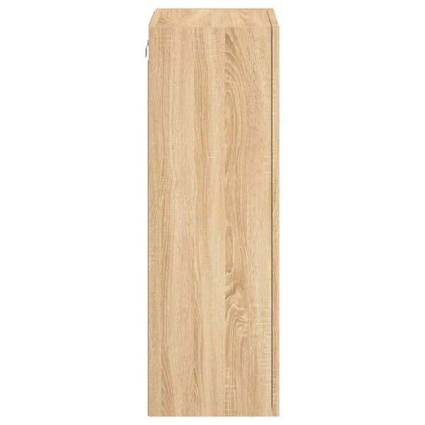 vidaXL Vegghengt TV-benk sonoma eik 40,5x30x90 cm konstruert tre