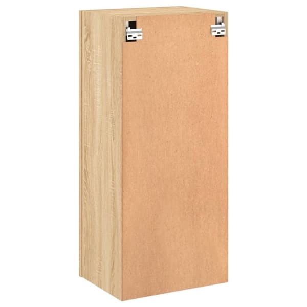 vidaXL Vegghengt TV-benk sonoma eik 40,5x30x90 cm konstruert tre